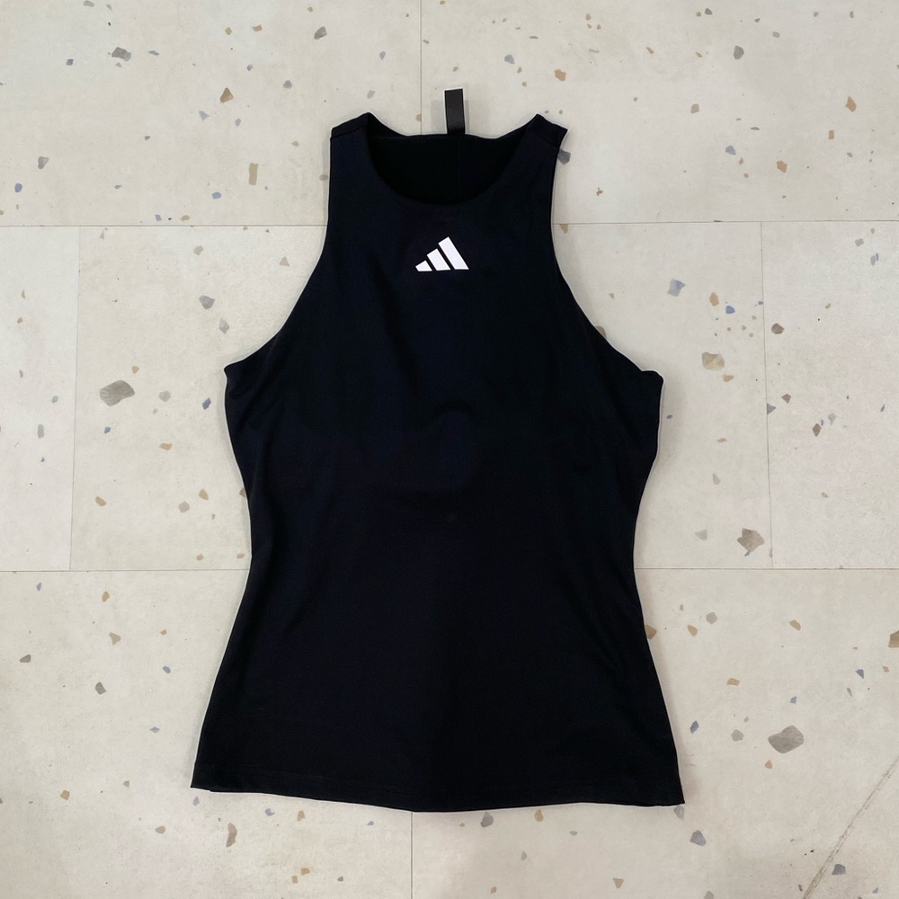 Adidas Women's Black Sleeveless Top with built in bra